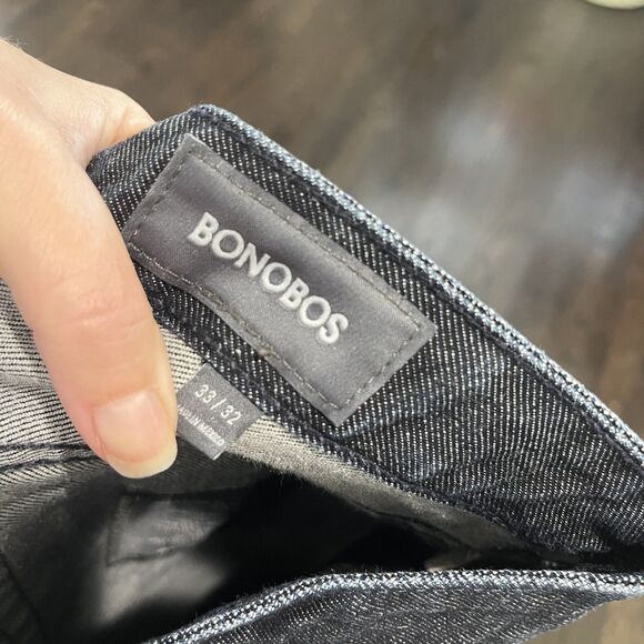 Bonobos Straight Jeans Men’s 33x32 Resin Rinse Fit 5 Pocket Denim Pants - Picture 4 of 9